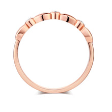 गैलरी व्यूवर में इमेज लोड करें, 0.03ct Diamond 14K Rose Gold Stackable Ring