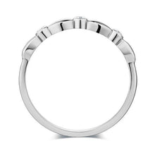 गैलरी व्यूवर में इमेज लोड करें, 0.03ct Natural Diamond 14K White Gold Stackable Ring