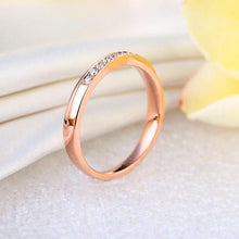 गैलरी व्यूवर में इमेज लोड करें, 0.14ct Natural Diamonds14K Rose Gold Ring