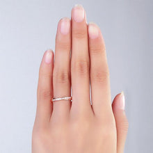 गैलरी व्यूवर में इमेज लोड करें, 0.14ct Natural Diamonds14K Rose Gold Ring