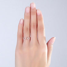 गैलरी व्यूवर में इमेज लोड करें, 0.12ct Natural Diamonds 14K Rose Gold Heart Ring
