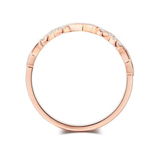गैलरी व्यूवर में इमेज लोड करें, 0.12ct Natural Diamonds 14K Rose Gold Heart Ring