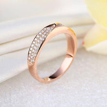 गैलरी व्यूवर में इमेज लोड करें, 0.31ct Natural Diamonds 14K Rose Gold Bridal Anniversary Ring