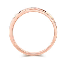 गैलरी व्यूवर में इमेज लोड करें, 0.14ct Natural Diamonds14K Rose Gold Ring