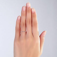 गैलरी व्यूवर में इमेज लोड करें, 0.03ct Diamond 14K Rose Gold Stackable Ring