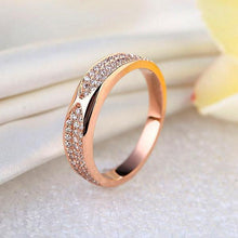 गैलरी व्यूवर में इमेज लोड करें, 0.31ct Natural Diamonds 14K Rose Gold Bridal Anniversary Ring