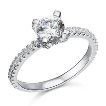 Load image into Gallery viewer, 1 Carat Created Diamond Engagement Ring - Black Diamonds New York