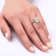 गैलरी व्यूवर में इमेज लोड करें, 1 Carat Round Cut Created Diamond Wedding Engagement Ring - Black Diamonds New York
